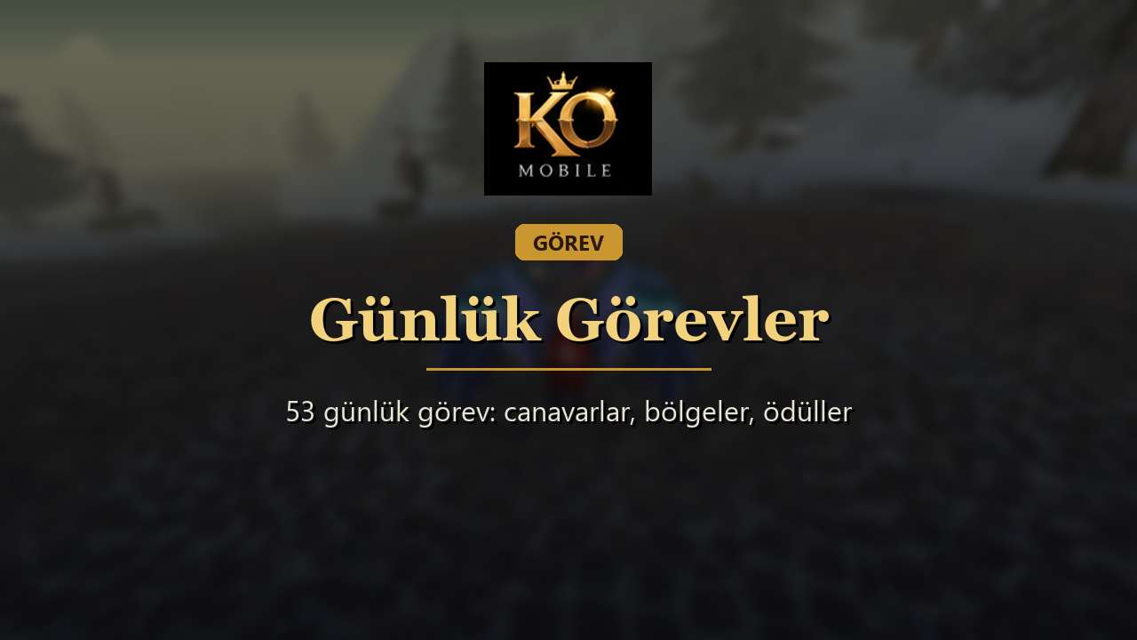 Günlük Görevler: Tüm Liste, Avlanacak Canavarlar ve Ödüller